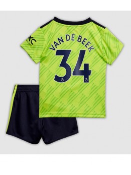 Manchester United Donny van de Beek #34 Ausweichtrikot für Kinder 2022-23 Kurzarm (+ Kurze Hosen)